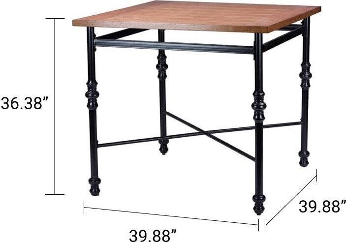 Wholesale Interiors Bar Tables - Broxburn Pub Table Light Brown & Black