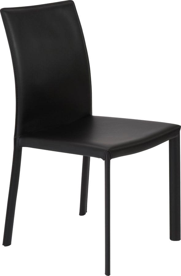 Euro Style Dining Chairs - Hasina Side Chair in Black - Set of 2
