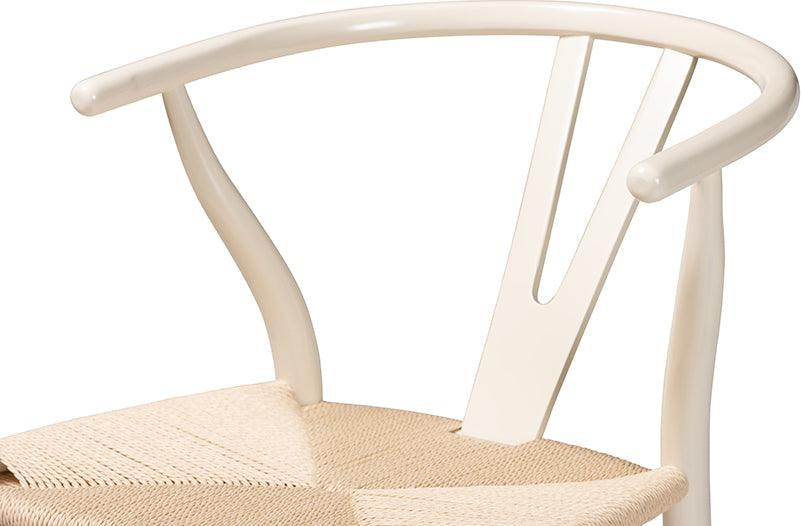 Wholesale Interiors Barstools - Paxton White Finished Wood 2-Piece Bar Stool Set