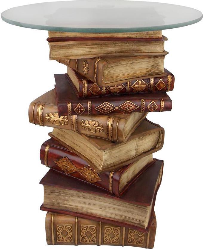 Design Toscano Side & End Tables - Power Of Books Side Table
