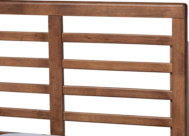 Wholesale Interiors Beds - Luciana King Bed Light Gray & Ash walnut