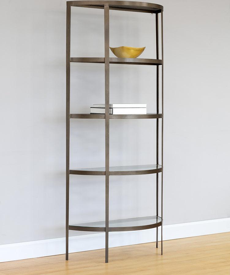 SUNPAN Shelves - Tempo Bookcase Gold Glass
