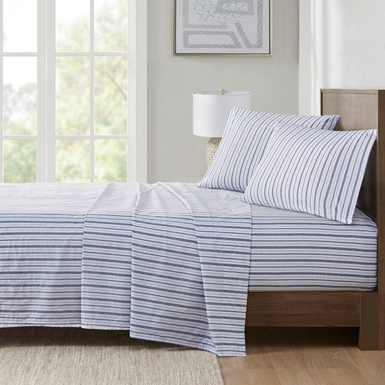 Olliix.com Sheets & Sheet Sets - Sheet Set Blue Stripe