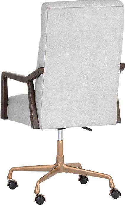 SUNPAN Task Chairs - Collin Office Chair Saloon Light Gray Leather