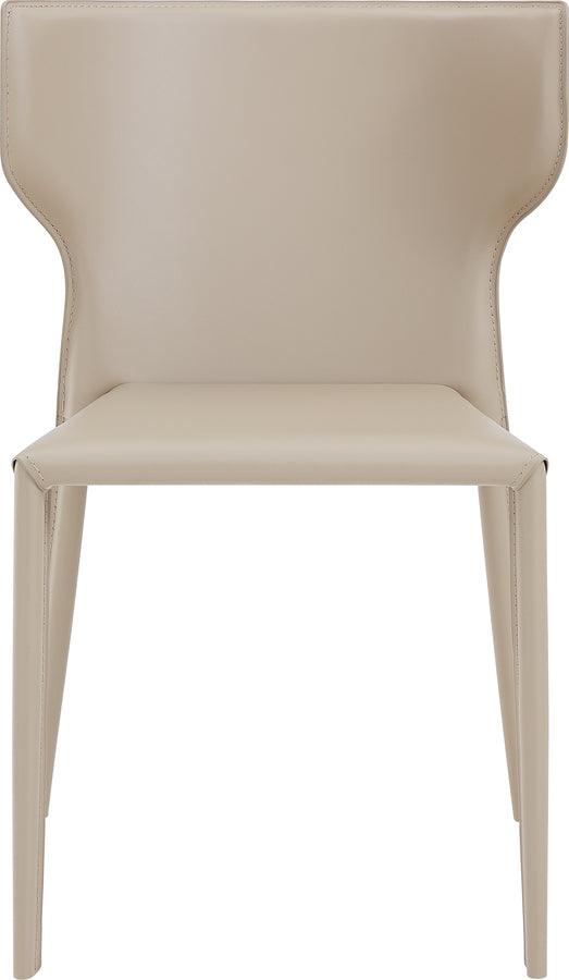 Euro Style Dining Chairs - Divinia Stacking Side Chair in Light Gray