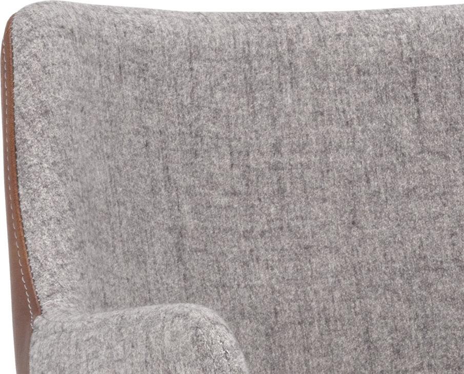 SUNPAN Dining Chairs - Griffin Dining Armchair - November Grey / Bravo Cognac