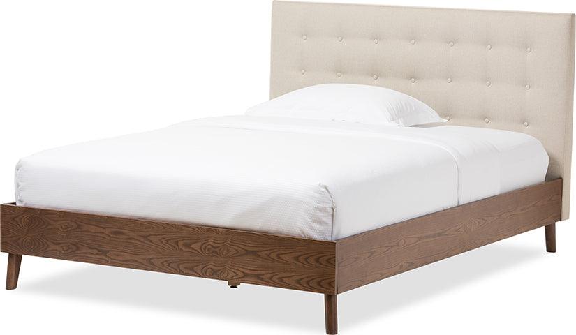 Wholesale Interiors Beds - Alinia Queen Bed Light Beige