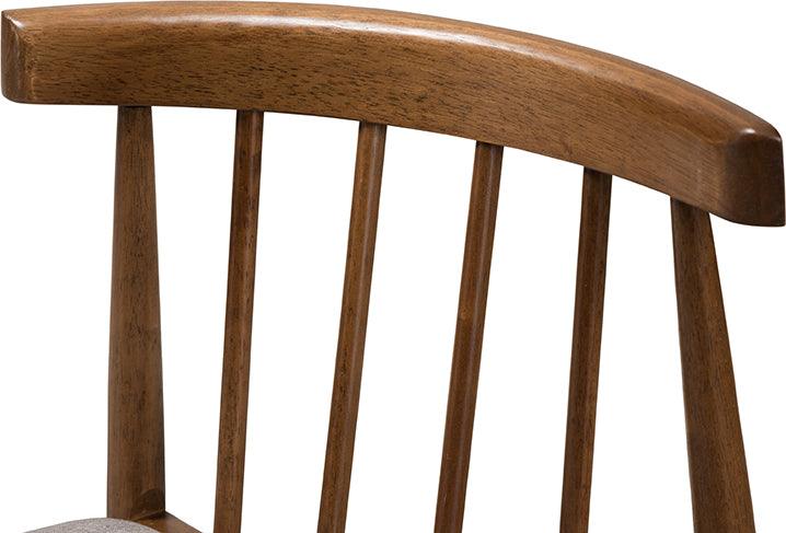 Wholesale Interiors Dining Chairs - Wyatt Mid-Century Modern Walnut Wood Dining Chair (Set of 2)