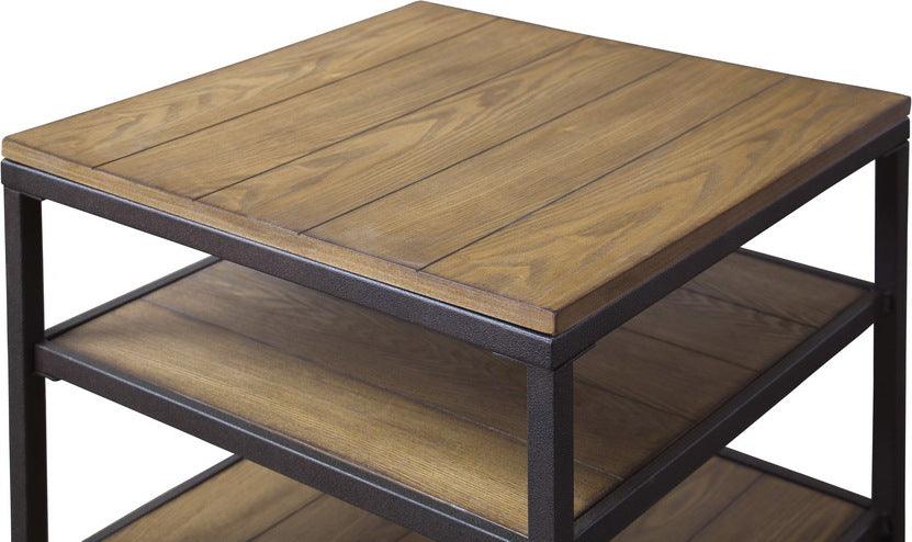 Wholesale Interiors Side & End Tables - Caribou Wood and Metal End Table