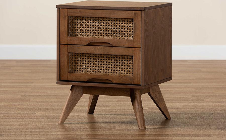 Wholesale Interiors Nightstands & Side Tables - Barrett Nightstand Walnut Brown