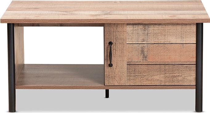 Wholesale Interiors Coffee Tables - Vaughan Coffee Table Oak Brown & Black