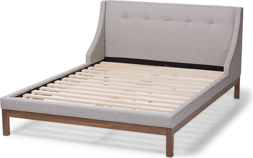 Wholesale Interiors Beds - Louvain Full Bed Grayish Beige