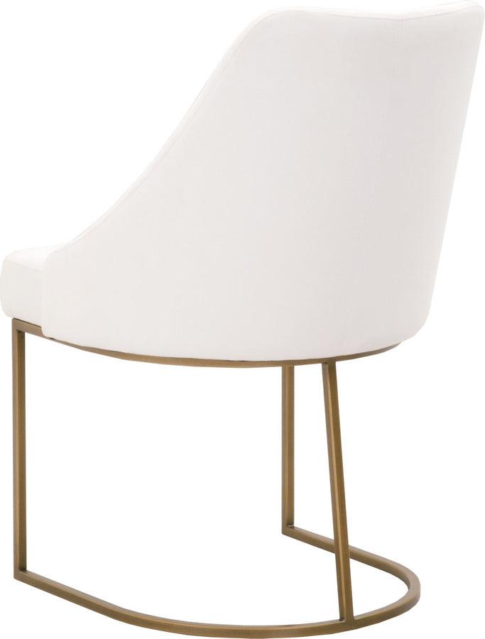 Essentials For Living Dining Chairs - Parissa Dining Chair, Set of 2 Brushed Gold