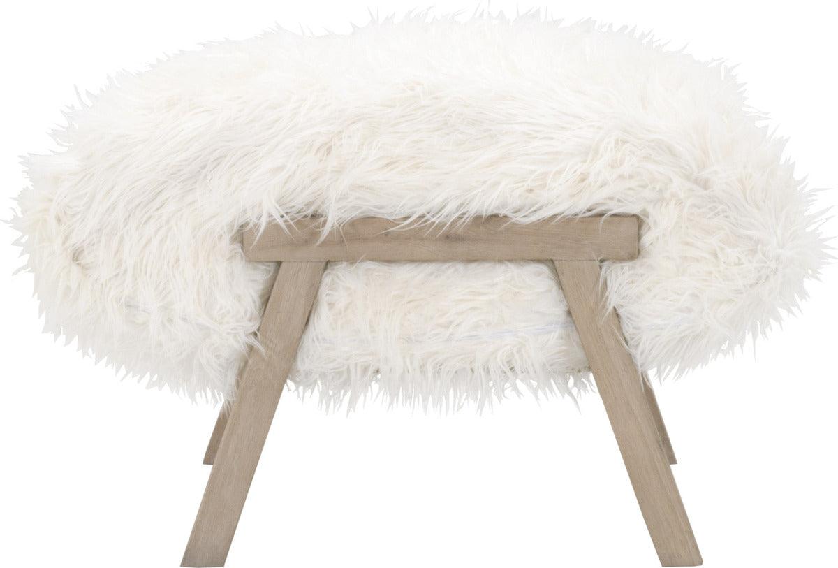 Essentials For Living Ottomans & Stools - Tibet Ottoman Smoke Gray Oak