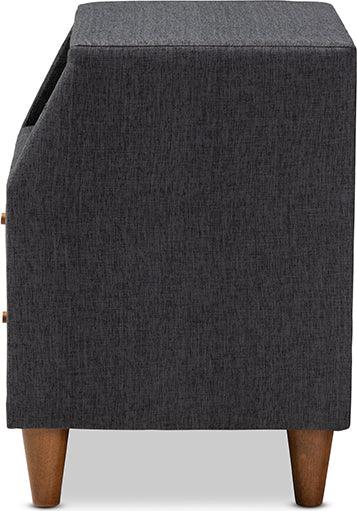 Wholesale Interiors Nightstands & Side Tables - Claverie Nightstand Charcoal