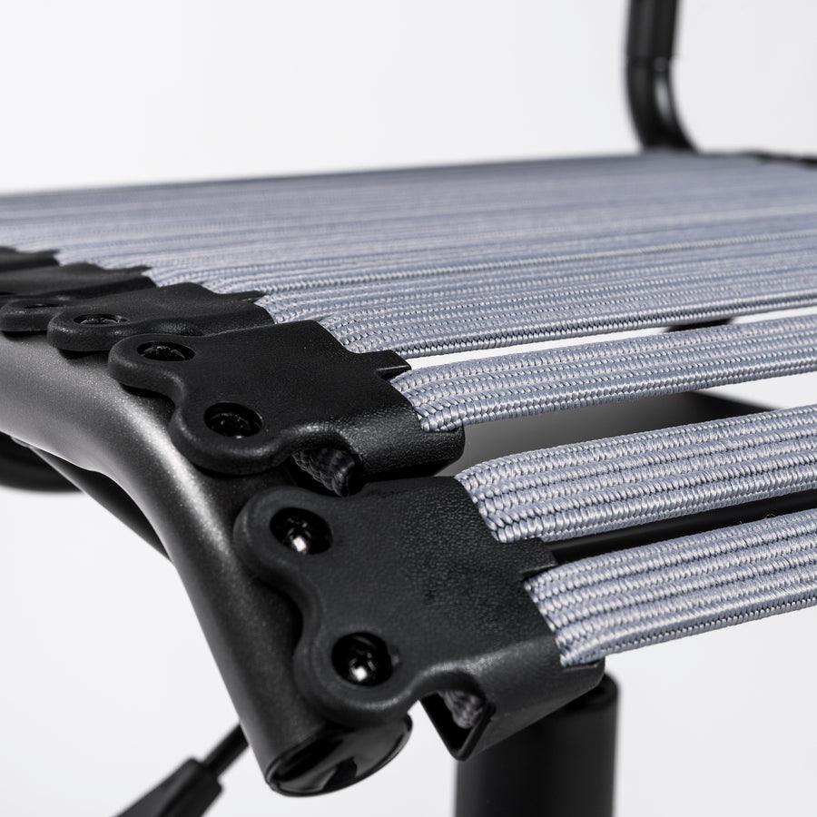 Euro Style Task Chairs - Allison Bungie Flat Low Back Office Chair Light Gray