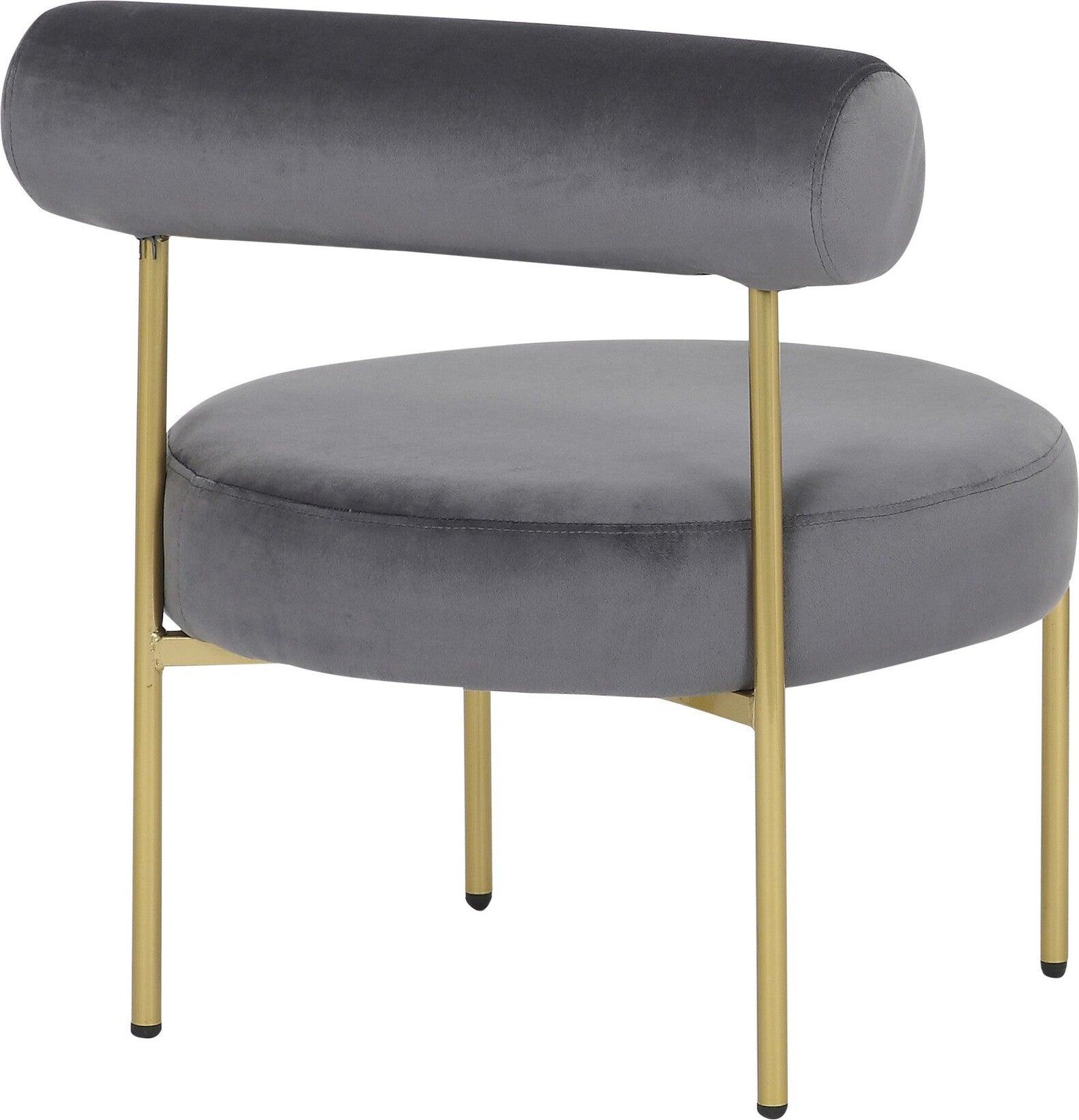 Lumisource Accent Chairs - Rhonda Accent Chair Gold & Silver