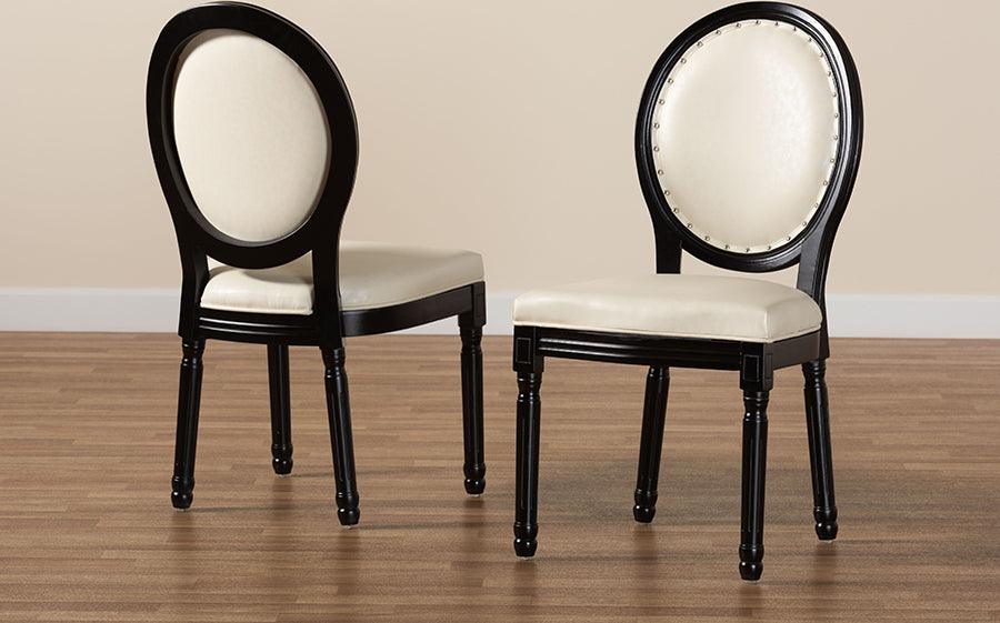 louis chairs dining black