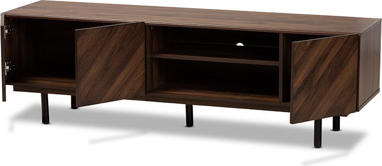 Wholesale Interiors TV & Media Units - Berit Walnut Brown Finished Wood TV Stand