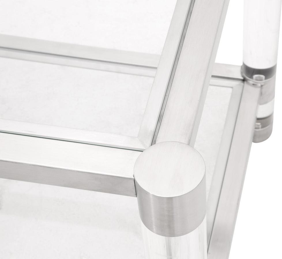 Essentials For Living Side & End Tables - Nouveau End Table Lucite & Clear Glass