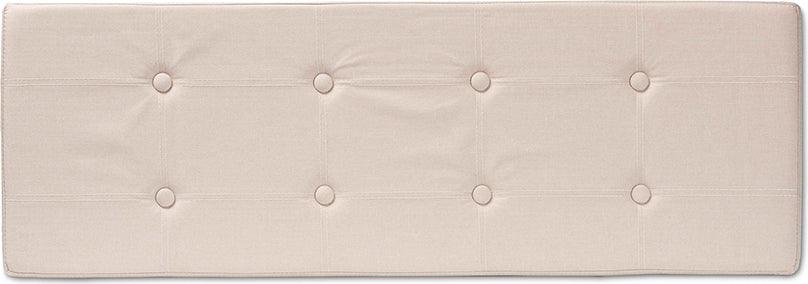Wholesale Interiors Ottomans & Stools - Haide Modern and Contemporary Beige Fabric Upholstered Storage Ottoman