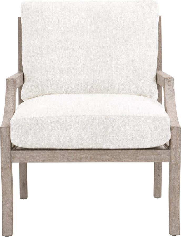 Essentials For Living Accent Chairs - Stratton Club Chair Natural Gray Beech & Boucle Snow