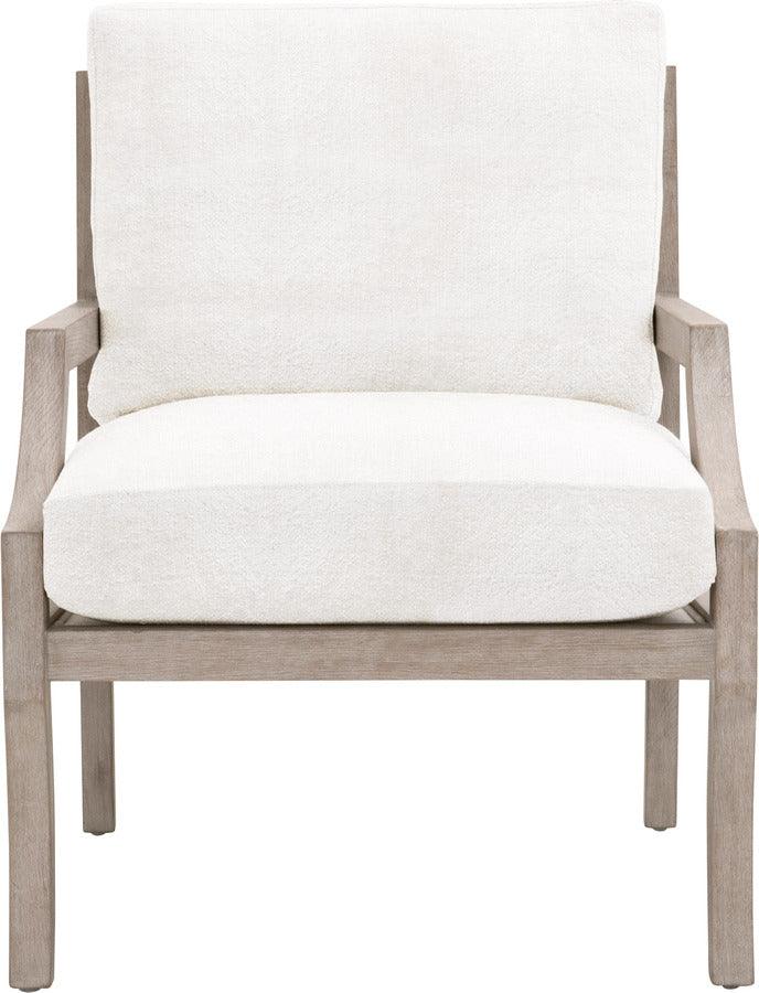 Essentials For Living Accent Chairs - Stratton Club Chair Natural Gray Beech & Boucle Snow