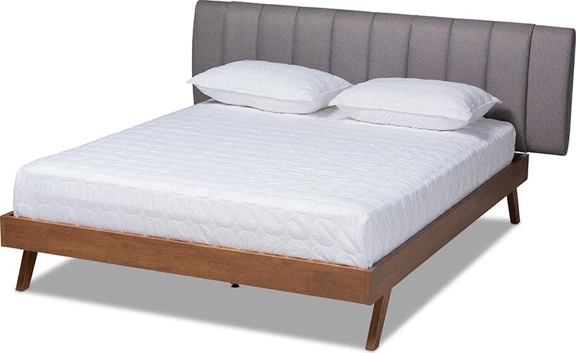 Wholesale Interiors Beds - Brita Queen Bed Gray