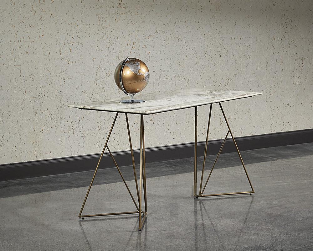 SUNPAN Desks - Ursula Desk Taupe Marble