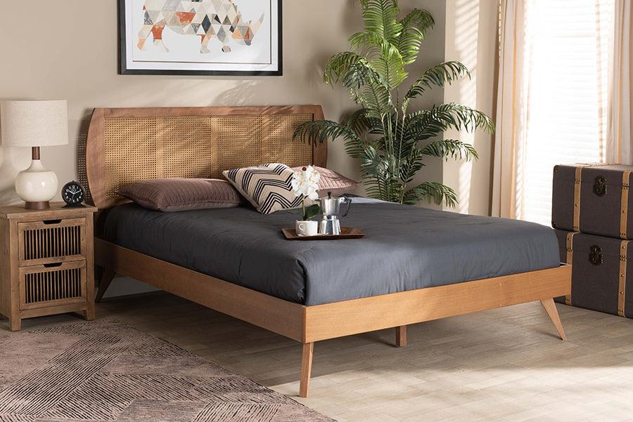 Wholesale Interiors Beds - Asami Full Bed Walnut Brown