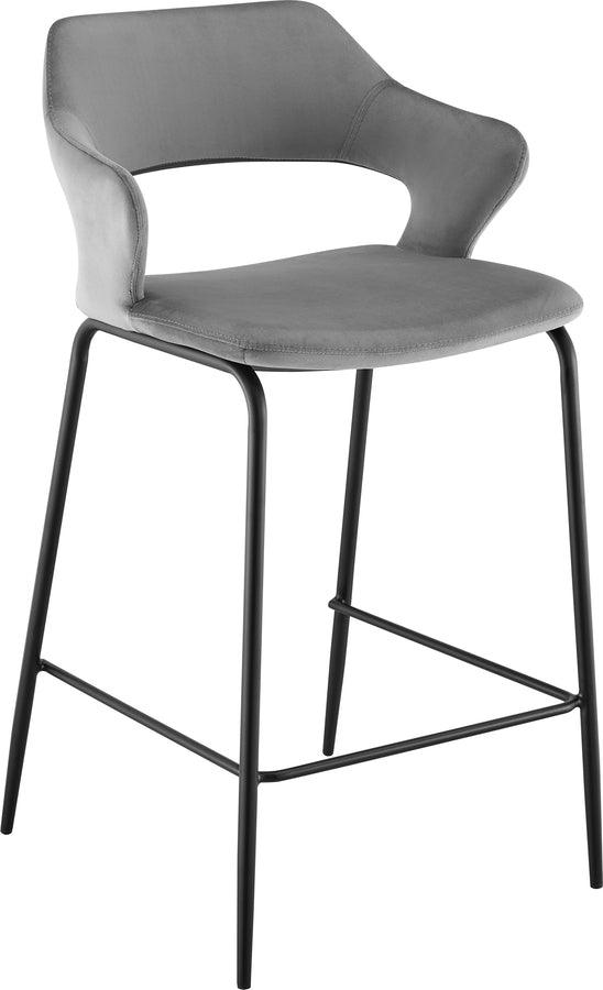 Euro Style Barstools - Vidar Counter Stool Gray