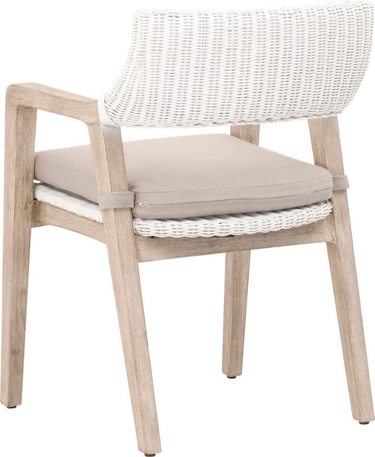 Essentials For Living Accent Chairs - Lucia Arm Chair White Rattan