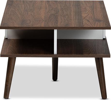 Wholesale Interiors Coffee Tables - Merlin Coffee Table Walnut & White