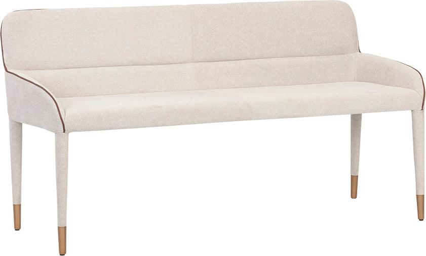 SUNPAN Benches - Cortland Banquette - Belfast Oatmeal