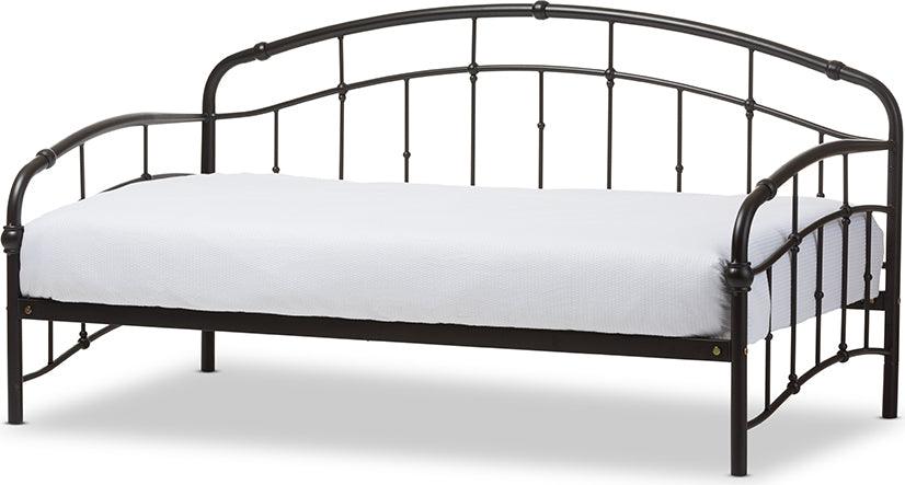 Wholesale Interiors Daybeds - Olsen Vintage Industrial Black Finished Metal Daybed