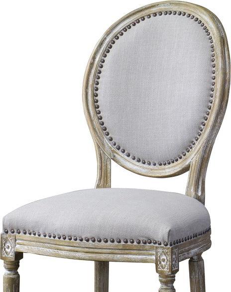 Wholesale Interiors Dining Chairs - Clairette Wood Traditional French Accent Chair-Round