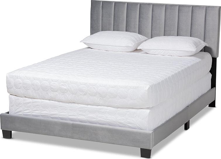 Wholesale Interiors Beds - Clare Full Bed Gray & Black