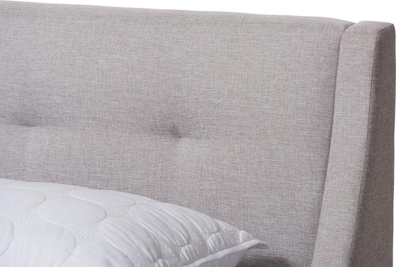 Wholesale Interiors Beds - Louvain Full Bed Grayish Beige
