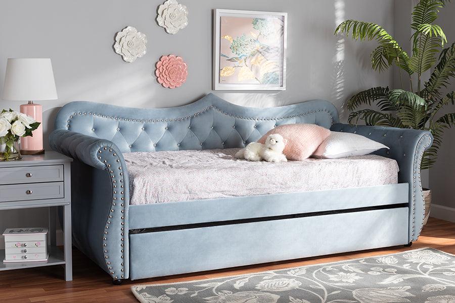 Wholesale Interiors Daybeds - Abbie Daybed Light Blue