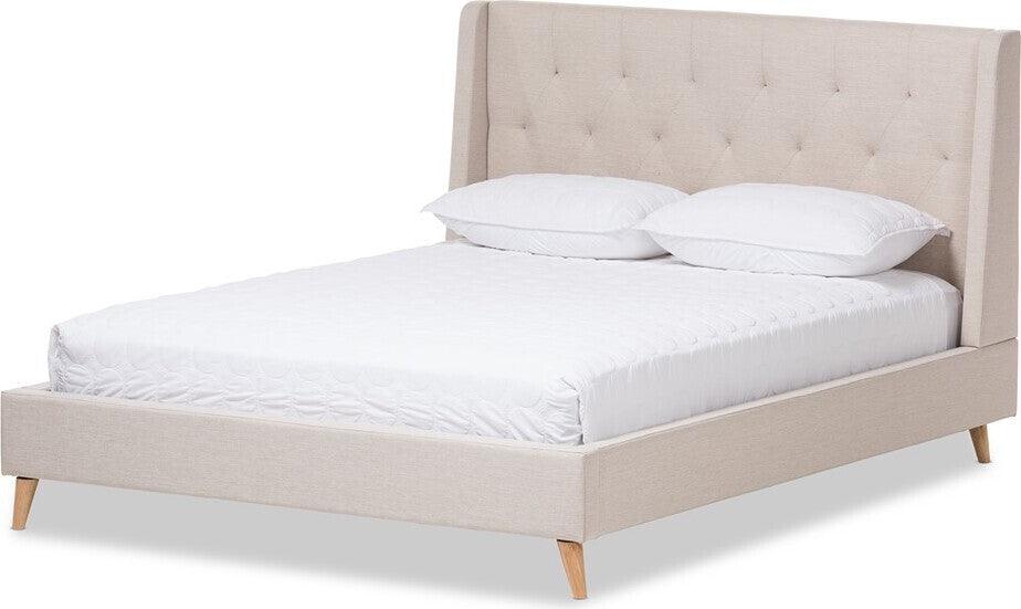 Wholesale Interiors Beds - Adelaide Full Bed Light Beige