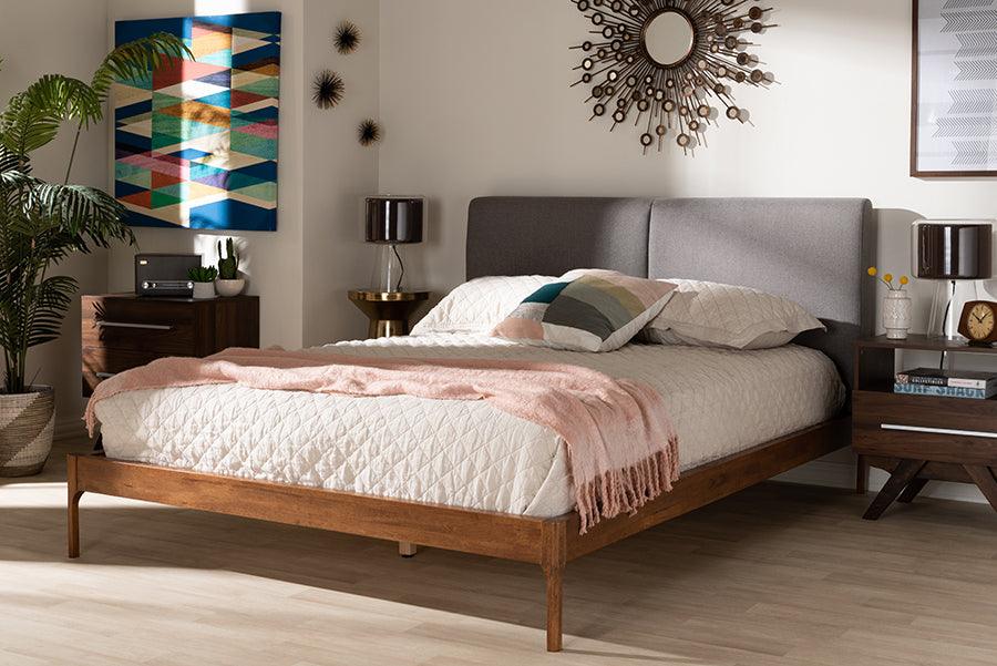Wholesale Interiors Beds - Aveneil King Bed Gray & Walnut Brown