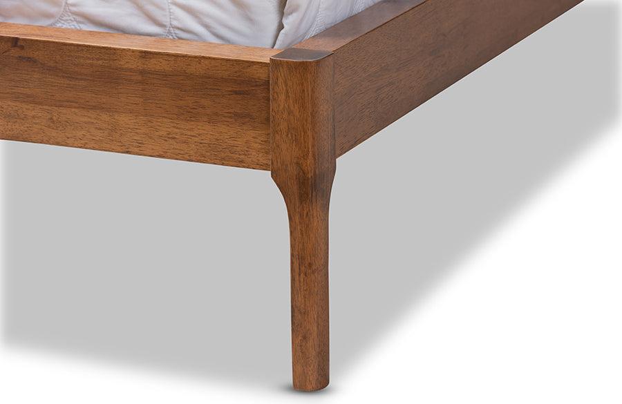 Wholesale Interiors Beds - Aveneil Queen Bed Beige & Walnut Brown