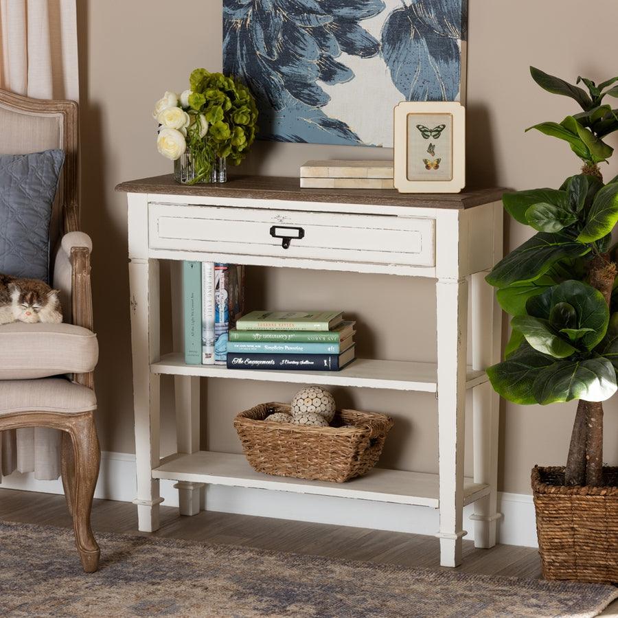 Wholesale Interiors Consoles - Dauphine Traditional French Accent Console Table-1 Drawer