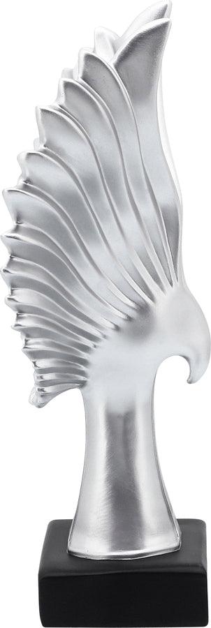 Sagebrook Home Decorative Objects - Resin 14"H Eagle Table Accent, Silver