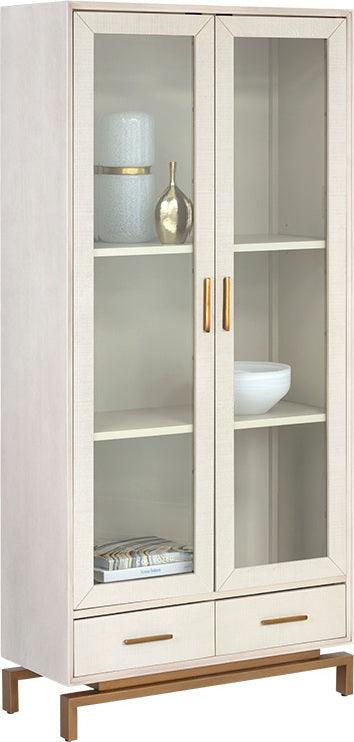 SUNPAN Shelves - Valencia Display Cabinet Taupe Wood