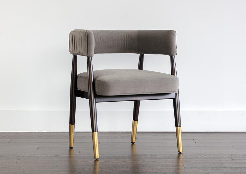 SUNPAN Dining Chairs - Callem Dining Armchair - Antonio Charcoal