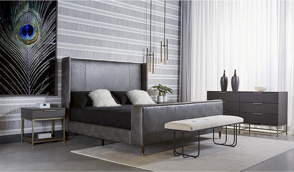 SUNPAN Beds - Chianti Bed - King - Overcast Grey Gray