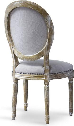 Wholesale Interiors Dining Chairs - Clairette Wood Traditional French Accent Chair-Round