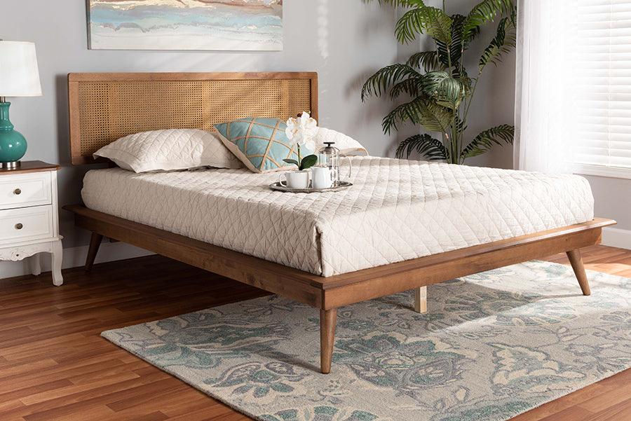Wholesale Interiors Beds - Nura King Bed Walnut Brown