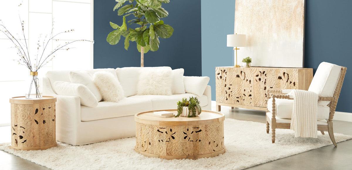 Essentials For Living Coffee Tables - Flora Coffee Table Natural Bleached Mango